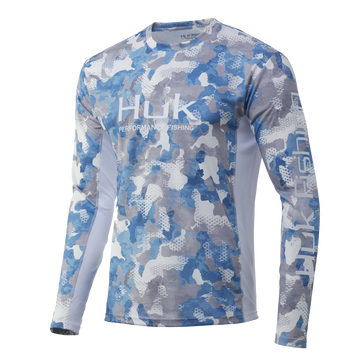 HUK Icon X Refraction Camo LS - Inshore